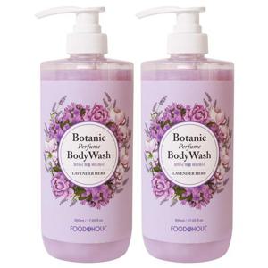 (1+1)푸드어홀릭 보타닉 퍼퓸 바디워시 라벤더 허브 800ml/향이좋은 대용량 클렌저