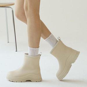 [멜팅브라운]여자 미들 레인부츠 장화 장마 방수부츠