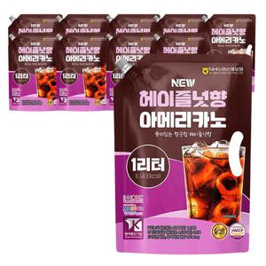 더존 헤이즐넛향 대용량 파우치 아메리카노 1L x 10개