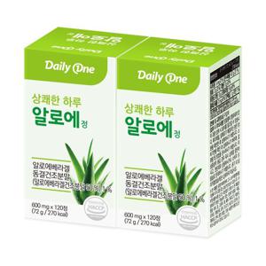 데일리원 상쾌한 하루 알로에정 알로에 베라 겔 2통