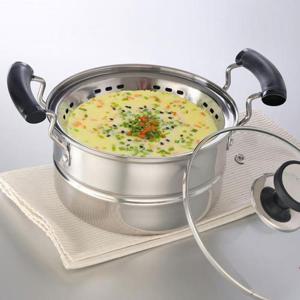 키친아트 스텐 계란찜기 찜기 찜냄비 양수냄비 16cm