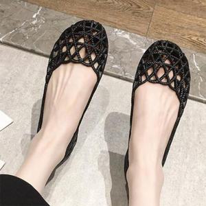 [다잇템]여성 네트화 펀칭 젤리슈즈 여름 플랫슈즈