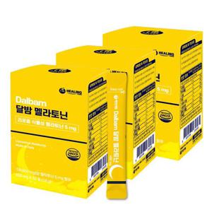 아임힐링 달밤 식물성 리포좀 멜라토닌 5mg 30포 x3박스