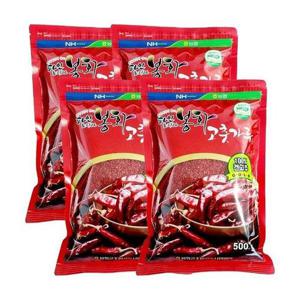 [기타]25년 특등급 국산 건고추 김장 김치 봉화 햇고춧가루 골드 매운맛 2kg (500gx4팩)