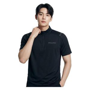 [디스커버리]디스커버리 남성 냉감 집업 반팔티 DMZT61043-BKS