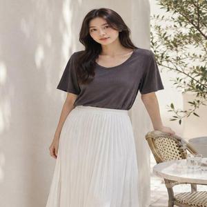 [밀라][4SET] 여름 린넨혼방 티셔츠 4종 MD252F0401TS