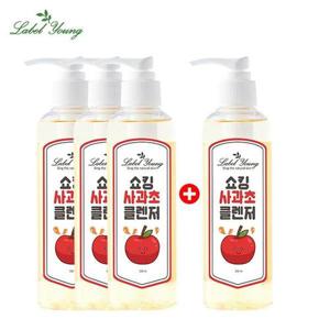 [라벨영]쇼킹사과초클렌저 200ml / 3개 + 1개