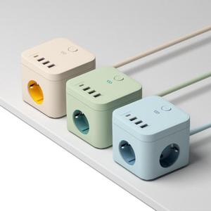 오아 큐브 멀티탭 PD35 고용량 4000W 콘센트 USB C타입 멀티 3구 어댑터