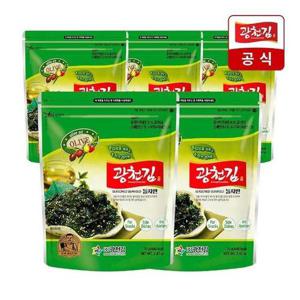 [광천김]올리브유 녹차 돌자반 볶음 70g x 5봉