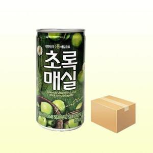 [기타]웅진 초록매실 180ml X 30캔(1박스)/과즙음료 작은캔