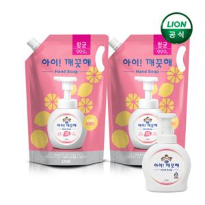아이깨끗해 레몬 리필 1.8L x 2개 + 레몬 490ml 공용기 x 1개