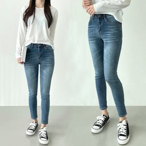 ★당일출고★ 쫀쫀한 슬림핏 스판 데님 팬츠_19-043