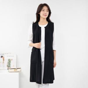 엄마옷 클래식 롱 벨트 조끼 VE402020 중년여성/50대/60대/마담/빅사이즈/할머니옷