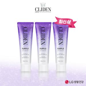 [최신상]클라이덴 퍼플 더 글로우 - 광채미백치약 대용량 120g 3개