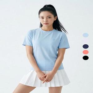 [이지바이]투엘라 여성 아이스실크 냉감 라운드 반팔 티셔츠(W7SS10)