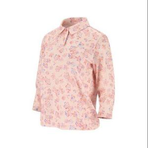 [PAT]PAT 피에이티 여성 플라워 나염 메쉬 소매 7부 카라 티셔츠 1L45137