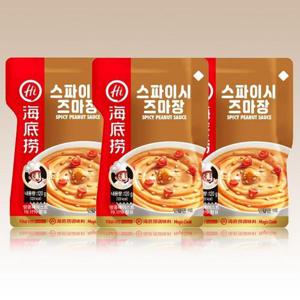 하이디라오 스파이시 즈마장 땅콩소스 120g x 3개