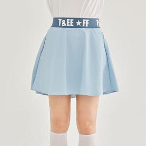 [제이투제이]여성골프웨어 레터링밴드 플레어 스커트