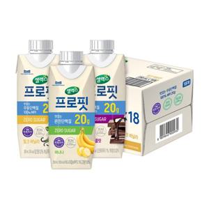 셀렉스 프로핏 드링크 3종(모카초콜릿/밀크바닐라/바나나) 250ml 18팩