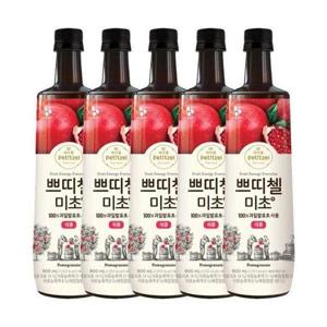[셀러허브 식품]쁘띠첼 미초 석류 900ml 5개