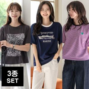 ★베스트3종세트★[키첼] 26SS 여성 인기 반팔티셔츠 SET