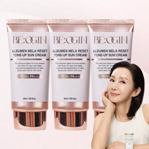 [비오진] 전인화의 비오진 알부민 멜라 리셋 톤업 선크림 50ml, 3개
