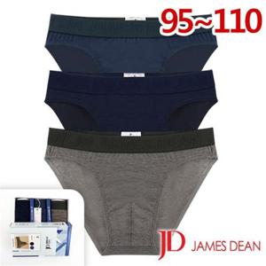 [제임스딘]95-110/남성브리프/아웃밴드 남성 삼각팬티3매입세트(JHMPV001)