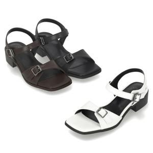 [정상가 159,000원] 엘칸토 여성 버클 스트랩 플랫샌들 3.5cm LCWW53I526