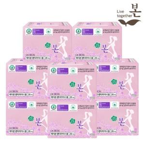 유기농 순면 유기농본 울트라슬림 생리대 롱팬티라이너 28P 8팩