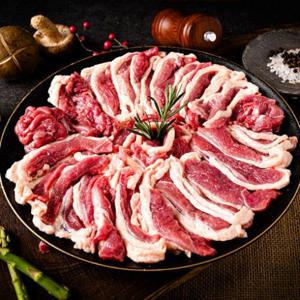 [대한민국농수산] 양념 주물럭 국내산 오리 고기  / 오리로스500g X 4팩 (총 2kg)