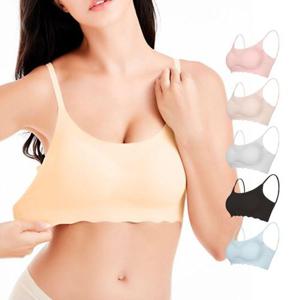 노와이어 끈 조절 스트랩 심리스 브라 나시 브라탑 WF88178
