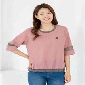 [모슬린]엄마옷 여름 티셔츠 7부 라운드 지지미 606FGH019 마담/중년여성/빅사이즈/50대/60대