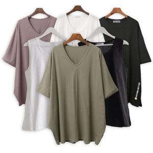 여름 옷 중년 빅사이즈 반팔 티셔츠 민소매 엄마 미시 옷 중년 엄마 미시