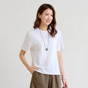 [~2XL] 여성 인견 심플소프트 반팔 티셔츠 4종 택1