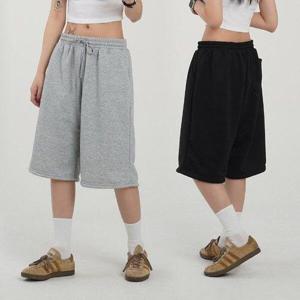 [화이트빌딩]여성 버뮤다팬츠 여름 와이드 6부 반바지 여자반바지