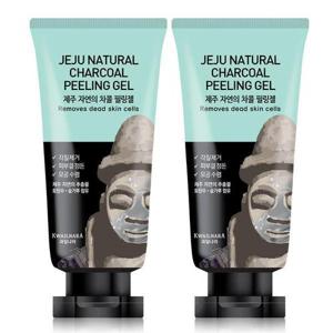 [과일나라]제주 자연의 차콜 필링젤 120ml 2개 저자극 얼굴 각질제거 스크럽 필링