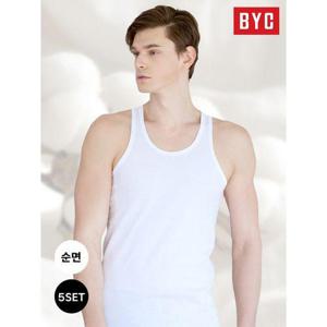 [BYC]B-남성 순면 민소매 이너 런닝 5PACK