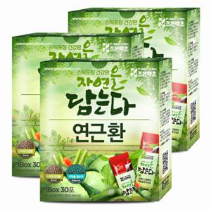 [조은약초] 프리미엄 연근 환 스틱 3g x 30포 x 3박스 (총 270g)