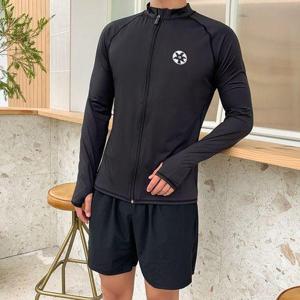 [비바럽]모던팝 래쉬가드 SW18857M 핑거홀 심플 무지 집업 래쉬가드 티셔츠 빅사이즈 비치웨어