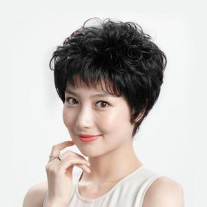 [룽스]정수리 부분가발 블랙 인모가발