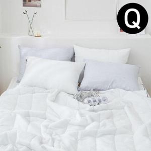파르페 리플 순면 여름 이불 패드세트 퀸 Q (패드 화이트.이불 WFJAQ67