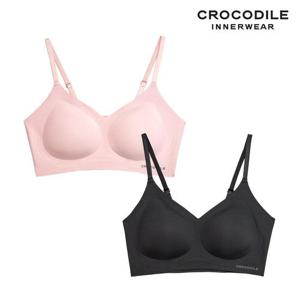 [크로커다일] 소프트 쿨인견 쉘론 패드일체형 스트랩 브라+브라 모음