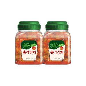 [CJ] 비비고 총각김치 1.2kg(PET) x2개 주문생산 국내산김치