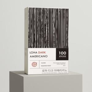 [로하] 다크 아메리카노 스틱커피 100T x 2개