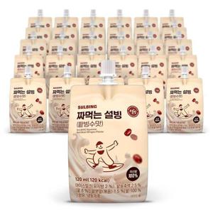 설빙 아이스크림 짜먹는 슬러시 팥빙수맛 120ml 30개