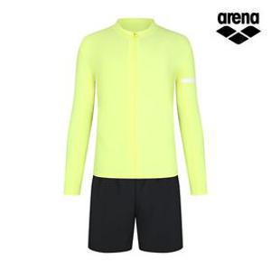 정상가119,000원 본사공식 아레나 딜런 레저 집업 래쉬가드 세트 A3BM1PC02LIM