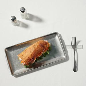빈티지 스텐 사각접시_32x16cm