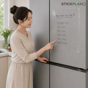 재부착 가능한 붙이는 화이트보드 시트지 메모보드