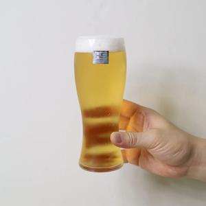 도요사사키 395ml 우스하리 강화유리 일본 얇은 맥주잔 우스하리잔 하이볼잔
