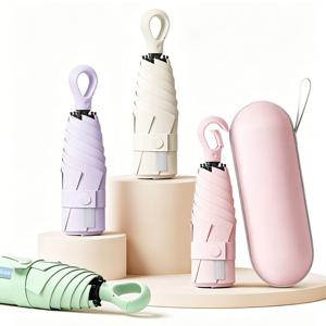 1개 + 1개 후크고리형 캡슐 5단 양우산 케이스포함